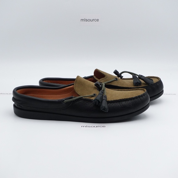 SLD NEW Size 11.5 Men's Easymoc x Muleboyz Lifted Tassel Loafers 98918 Black - Picture 2 of 6